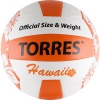  Мяч вол. "TORRES Hawaii" арт.V30075B, р.5, синт.кожа (ТПУ), маш. сш, бут.кам, бело-оранж-черн 	Мяч вол. "TORRES Hawaii" арт.V30075B, р.5, синт.кожа (ТПУ), маш. сш, бут.кам, бело-оранж-черн