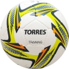 Мяч футб. "TORRES Training",арт.F31854,р.4, 32 панели. PU, 4 под. слоя, ручная сшивка, бело-зел-сер