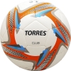 СЦ*Мяч футб. "TORRES Club" арт.F31835, р.5, 32 панели. PU, гибрид. сшив, беж-оранж-сер