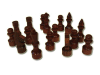 Фигуры шахматные (лакированные, деревянные).